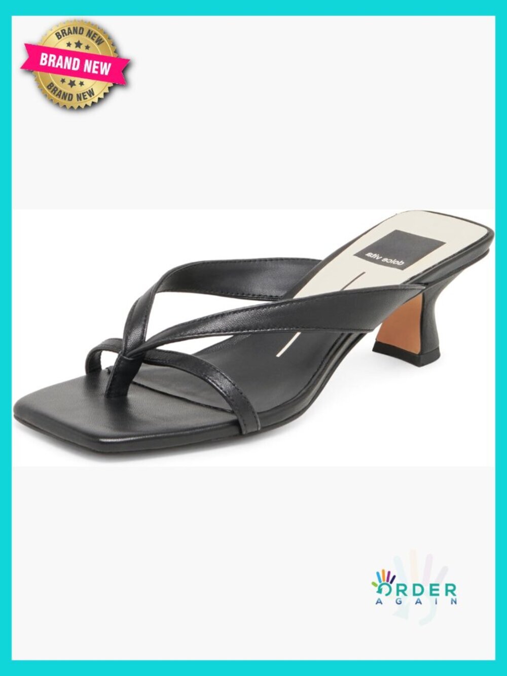 Heeled Sandals Open Toe Slingback Kitten Heel Slide Leather Nylon